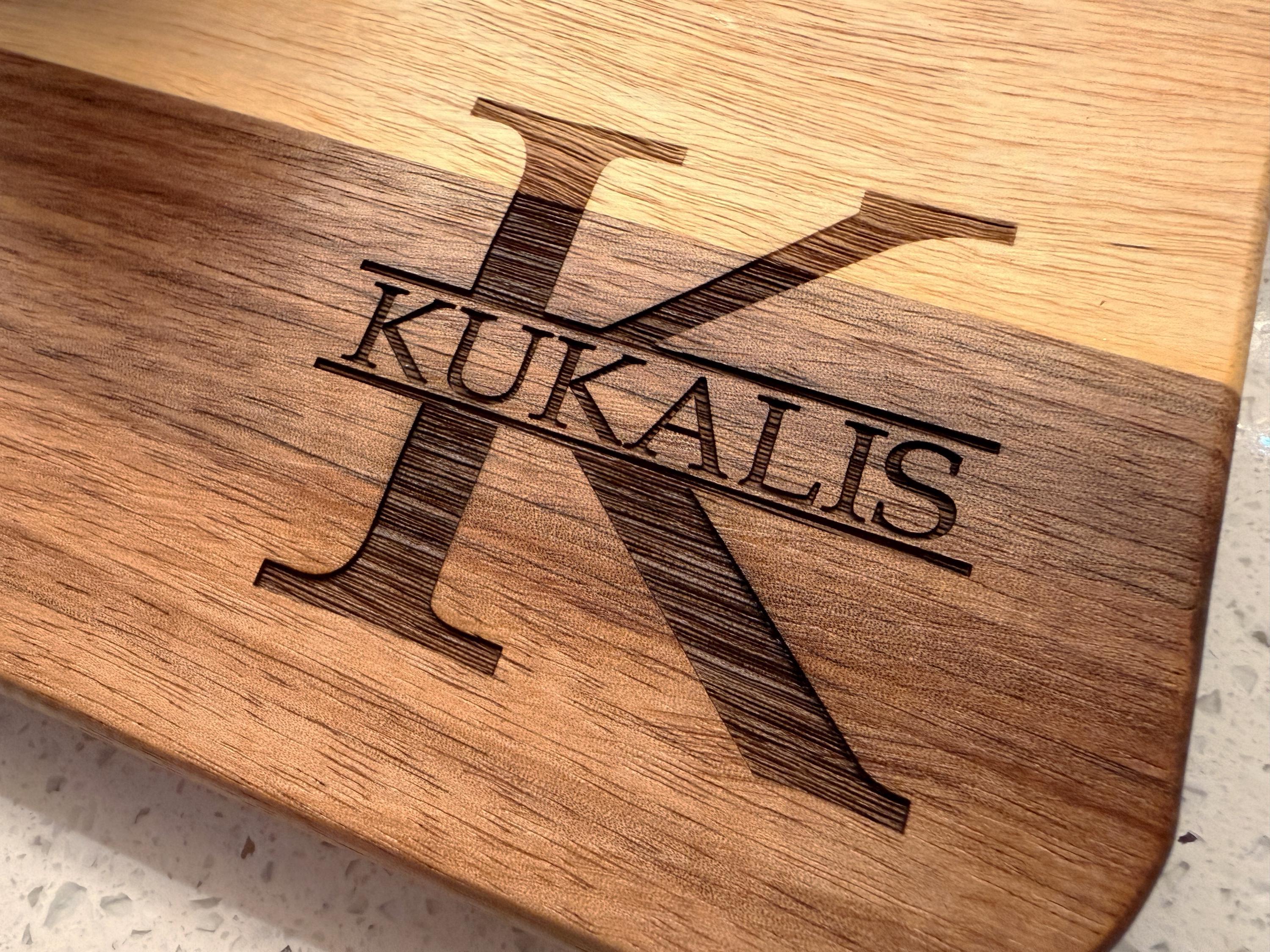Custom Engraved Acacia Wood Cutting Board
