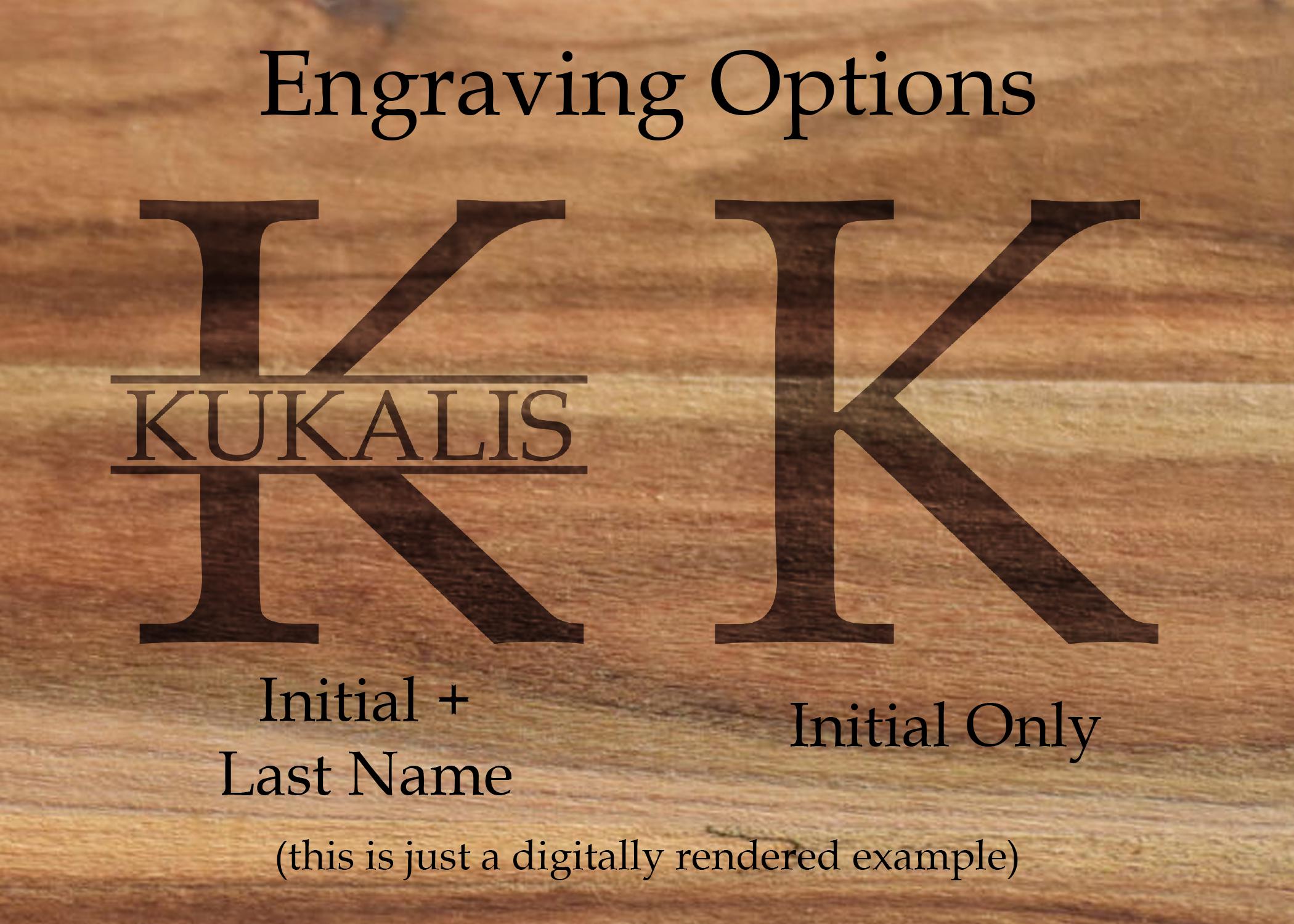 Custom Engraved Acacia Wood Cutting Board